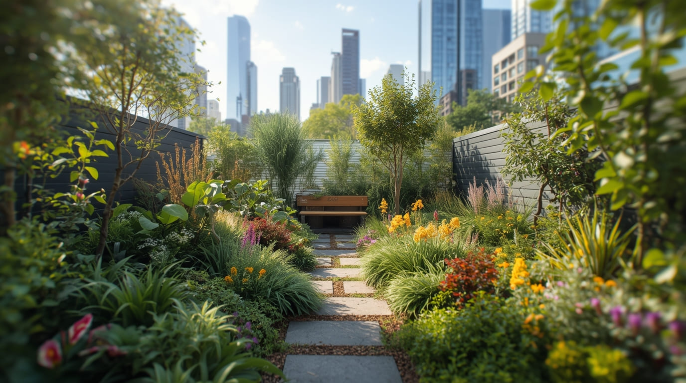 Sustainable urban garden designed by Pholoflixor